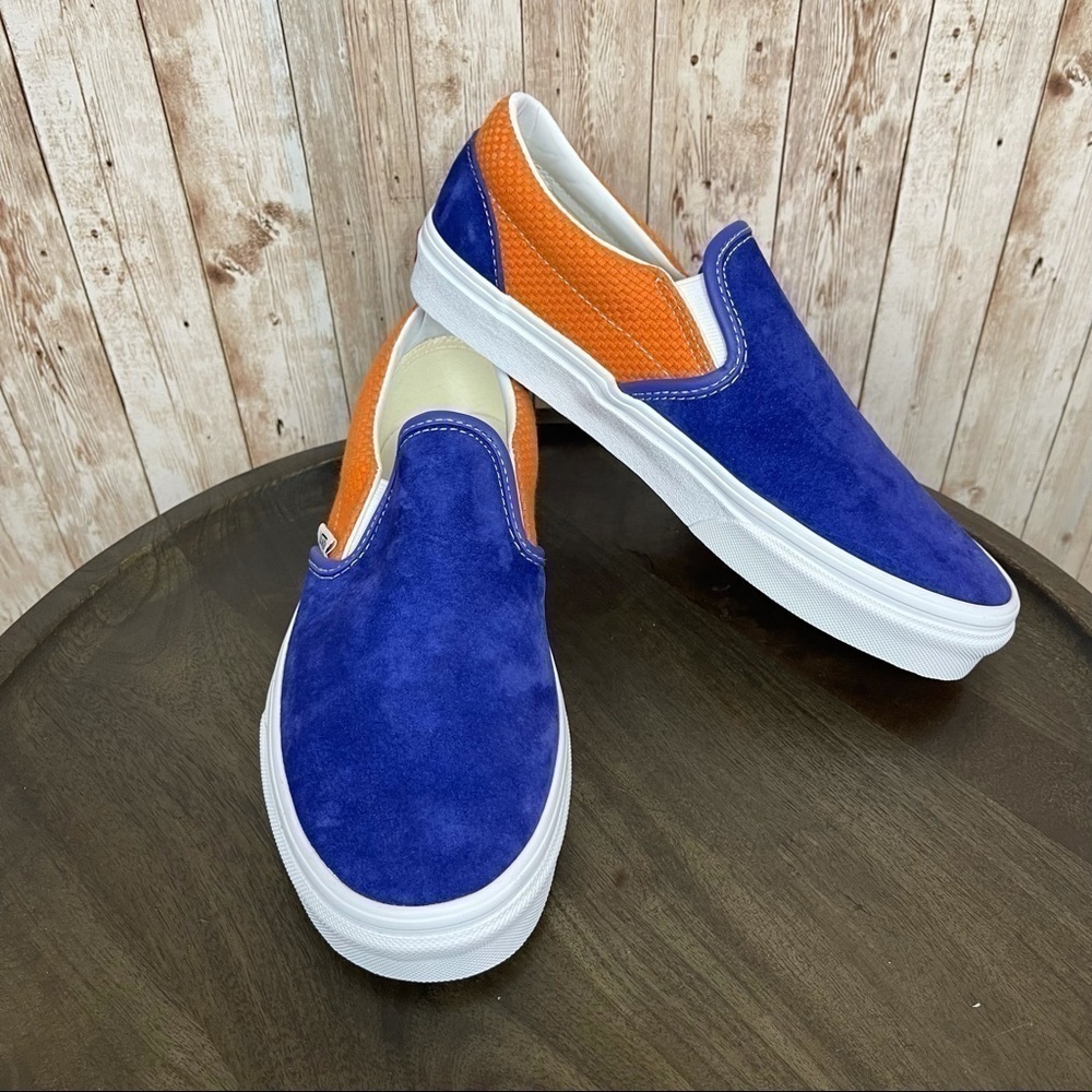 Vans Classic Slip-On Sneaker P&C Royal Blue/Apricot Size 10 Women